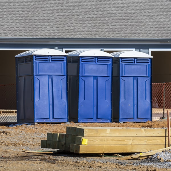 how often are the porta potties cleaned and serviced during a rental period in McKinley Minnesota